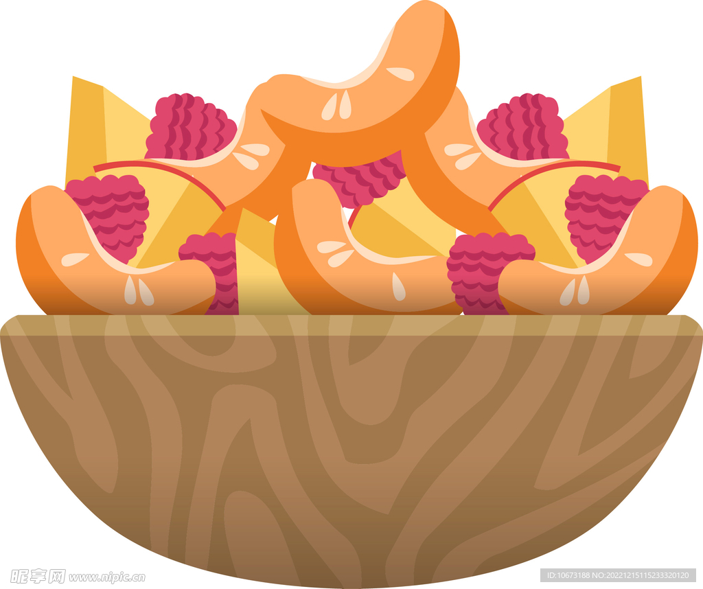 彩色简约色拉图案