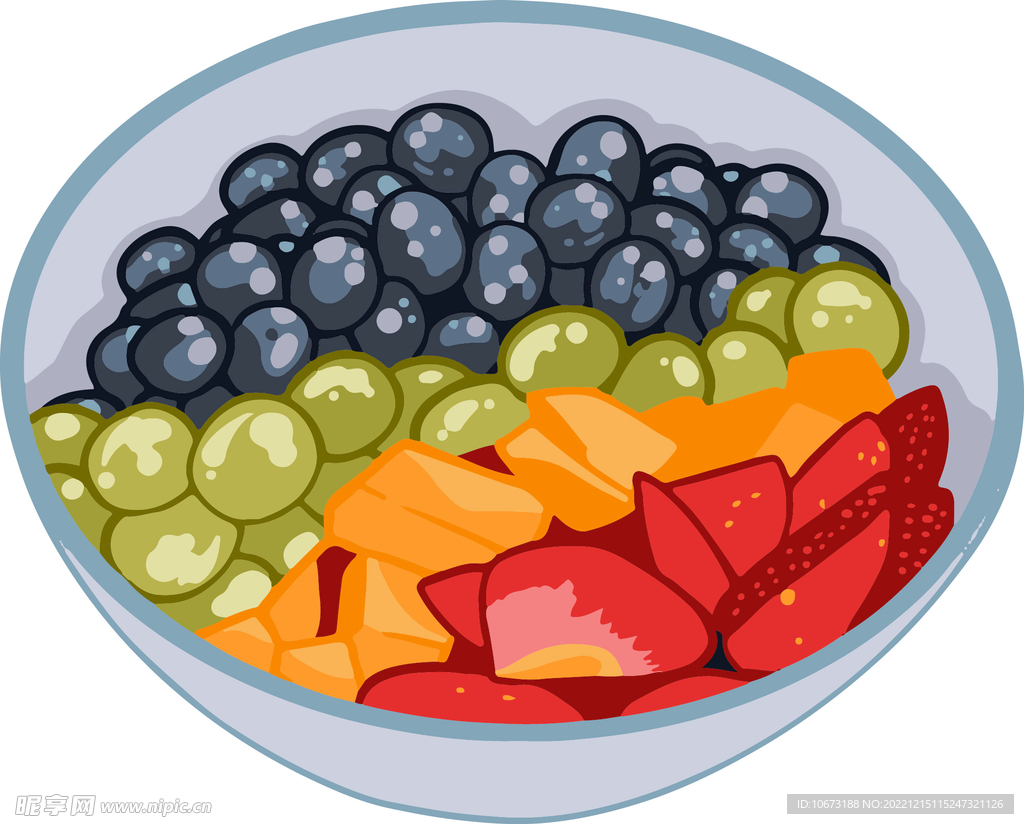 彩色简约色拉图案