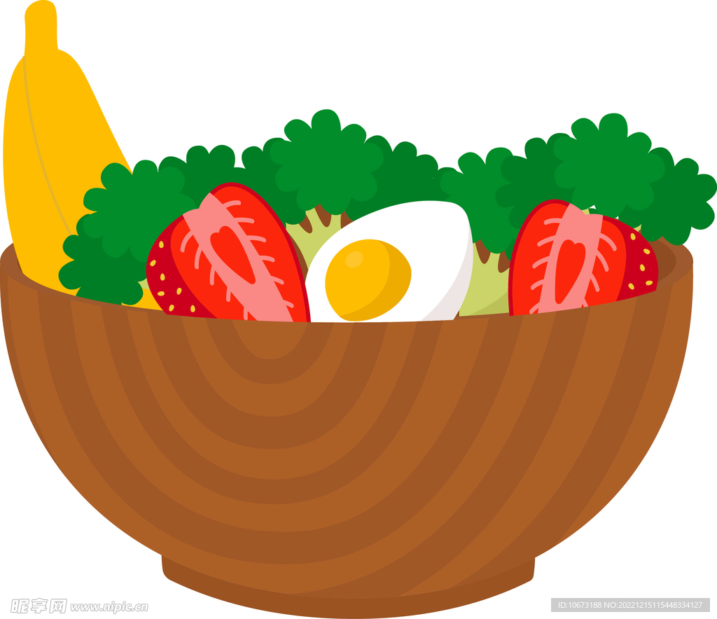 彩色简约沙律图案