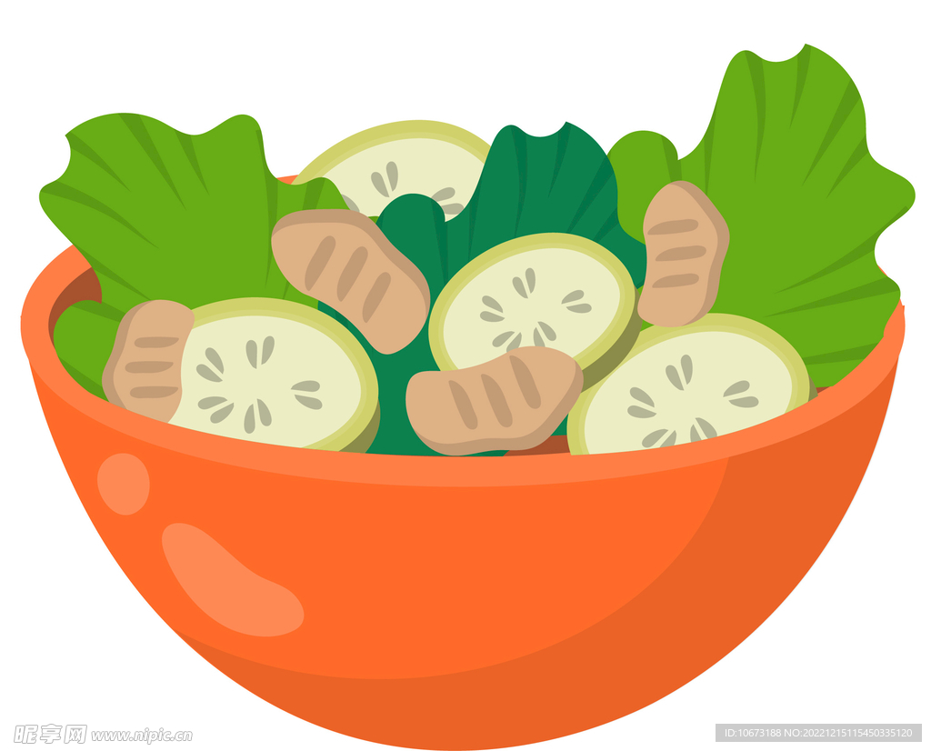 彩色简约沙律图案