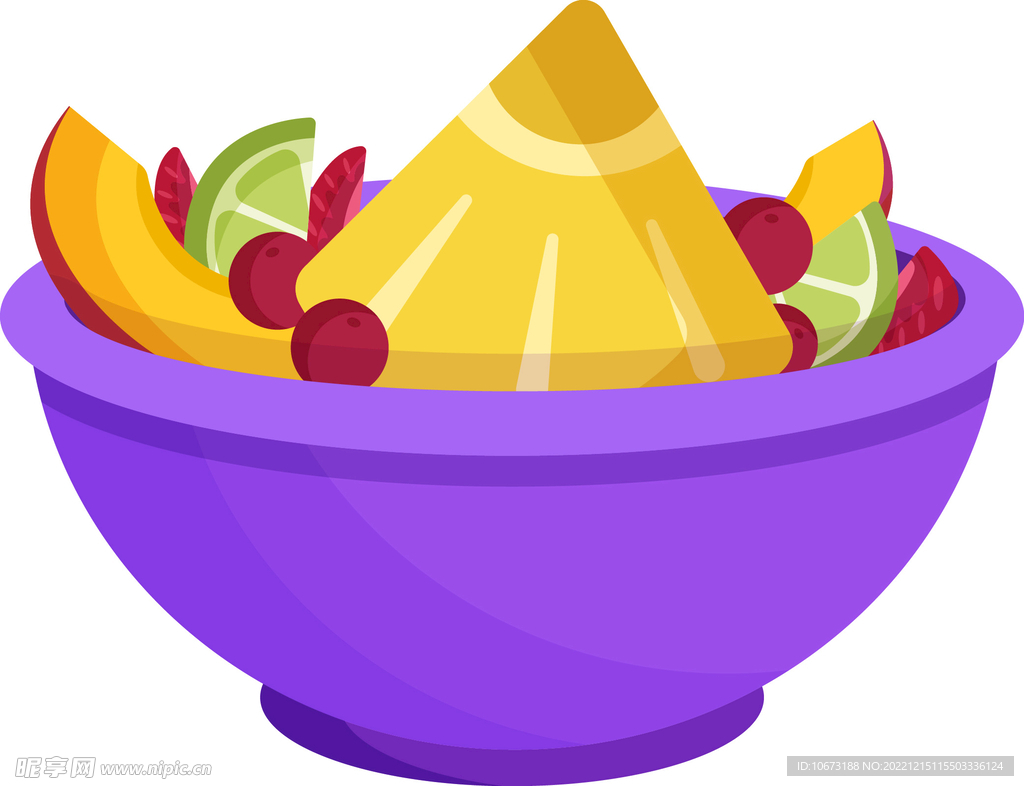 彩色简约沙律图案