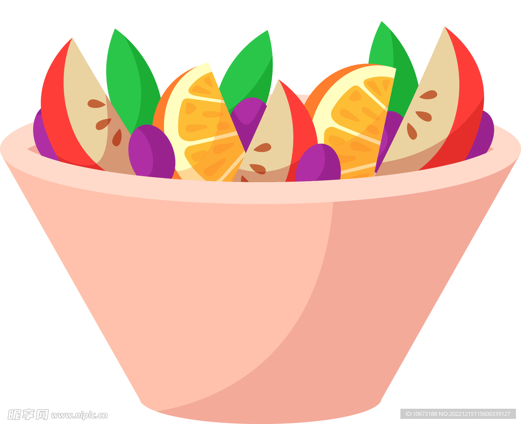 彩色简约沙律图案