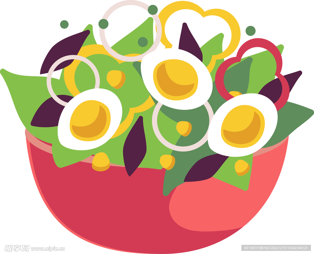 卡通简约沙律图案