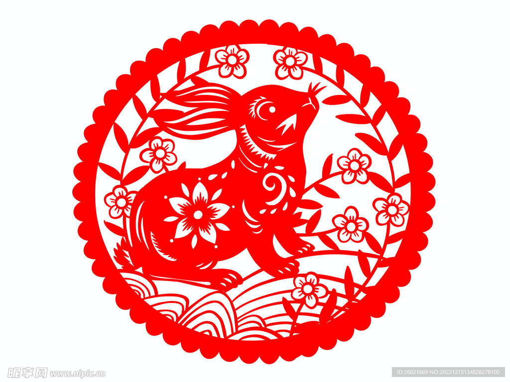 兔年剪纸