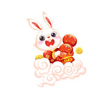 兔年兔子插画剪纸