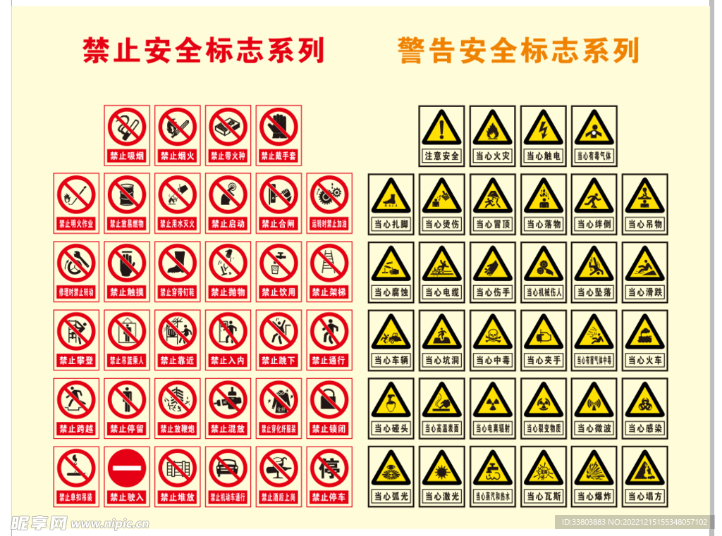 禁止安全标志