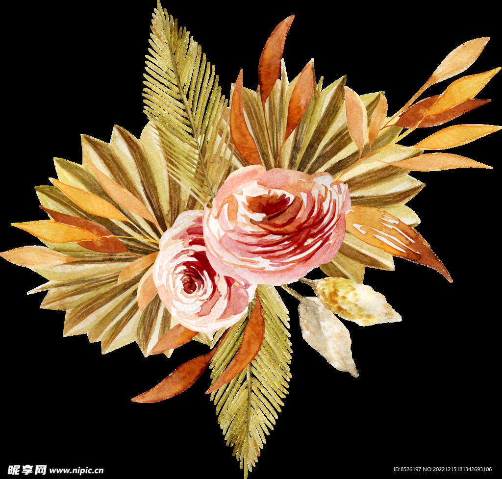 手绘花卉