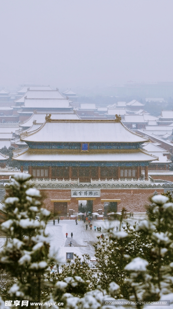 紫禁城故宫博物馆雪景