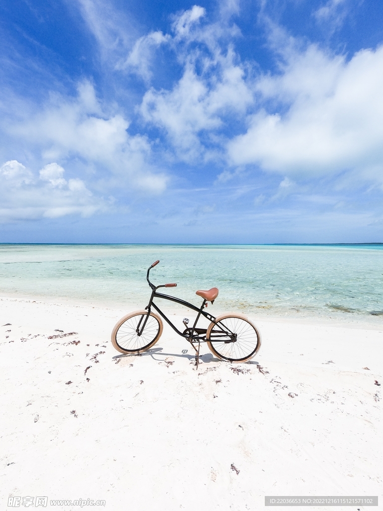 单车海边风景