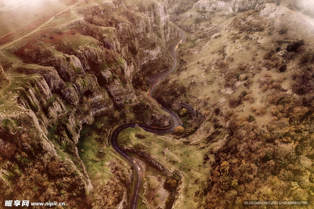 切达峡谷自然景观