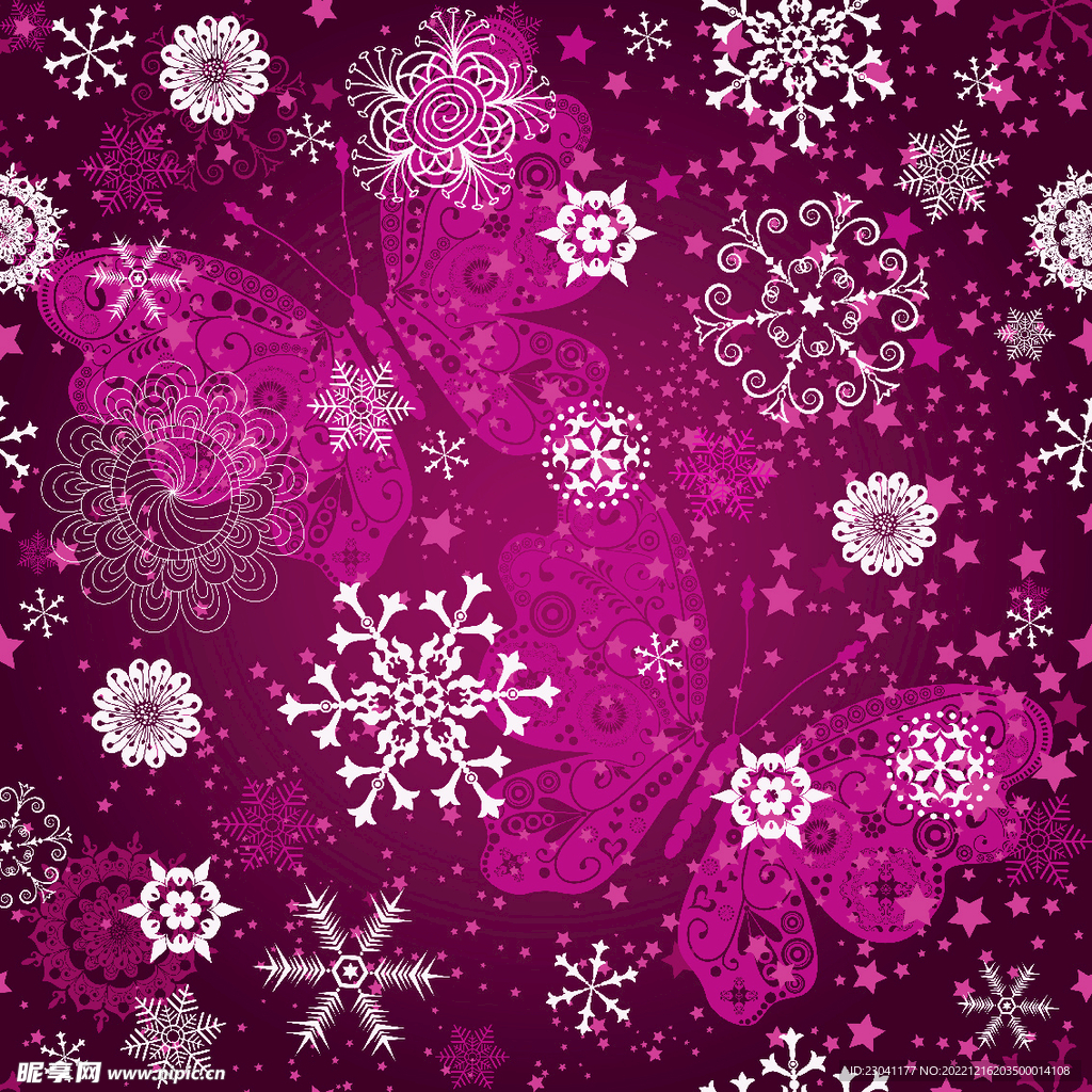 蝴蝶雪花