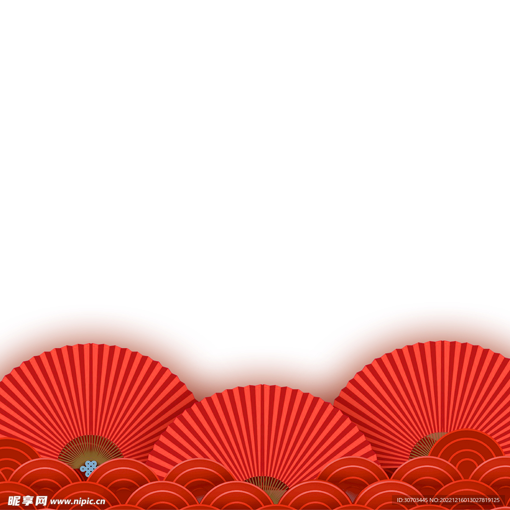 红色的扇子
