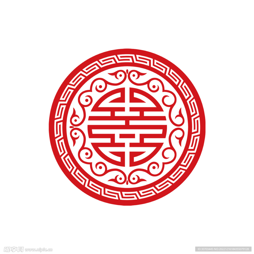 红色花纹