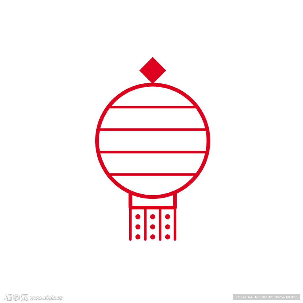 红色灯笼图标