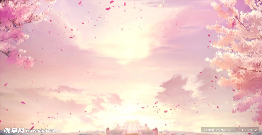 粉色的天空