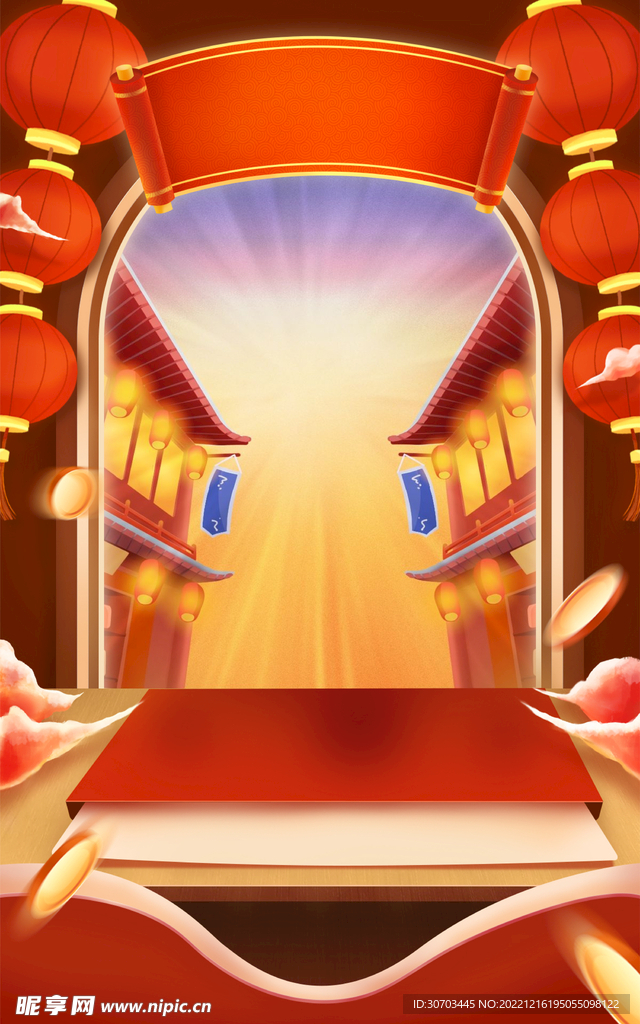 灯笼和屋檐