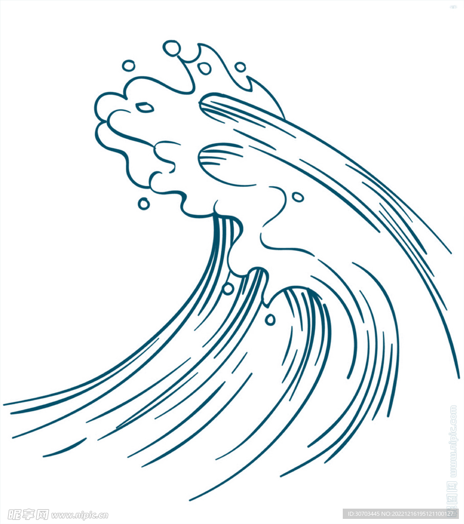 绿色海浪