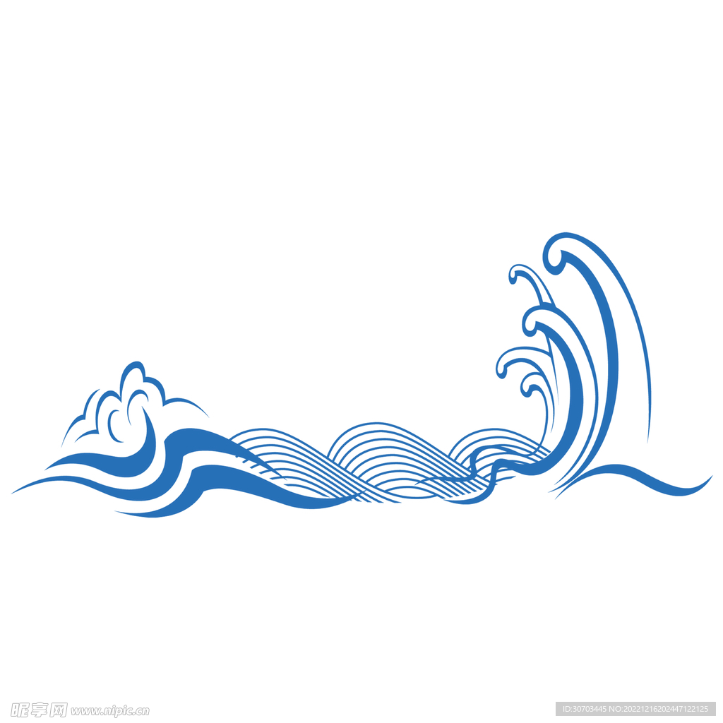 蓝色海浪