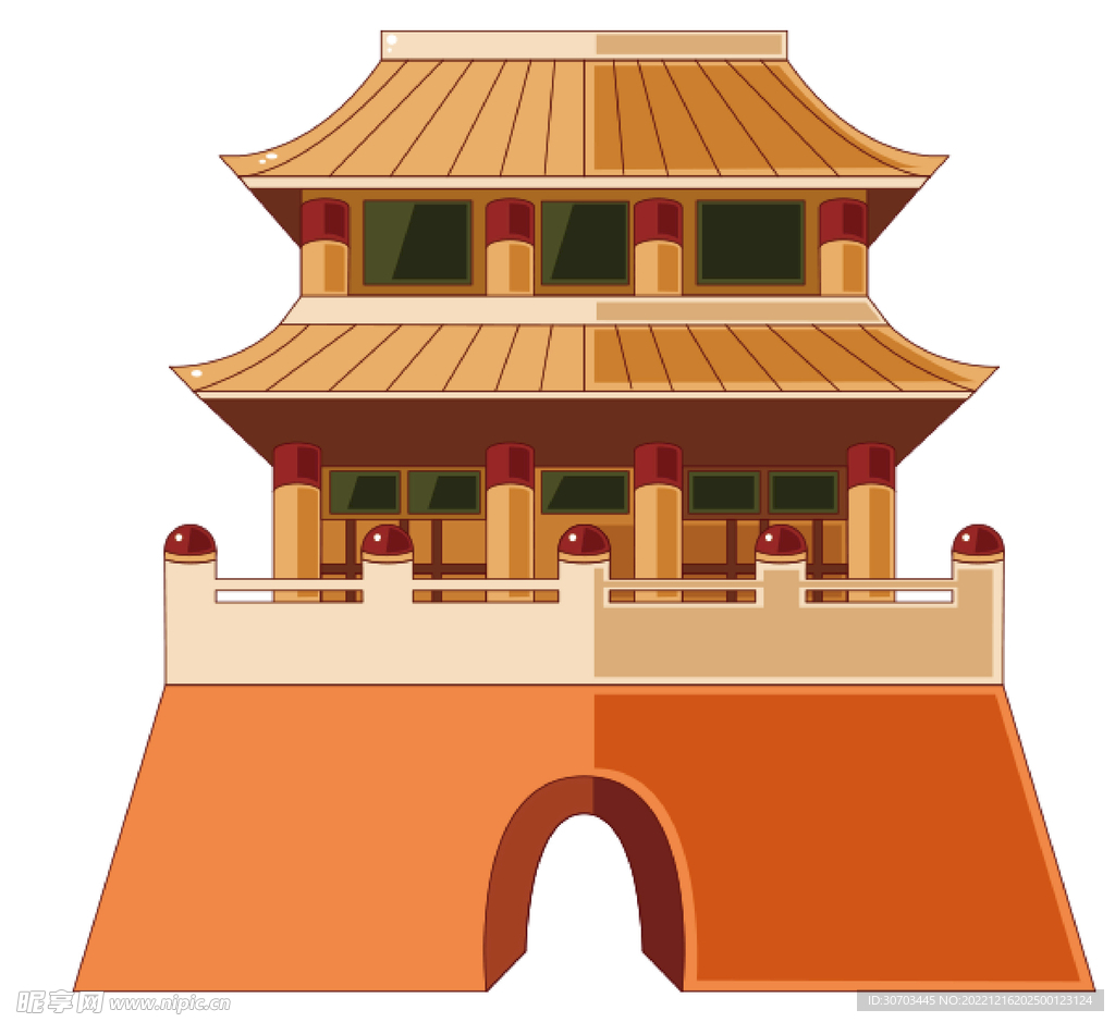 高楼和栏杆