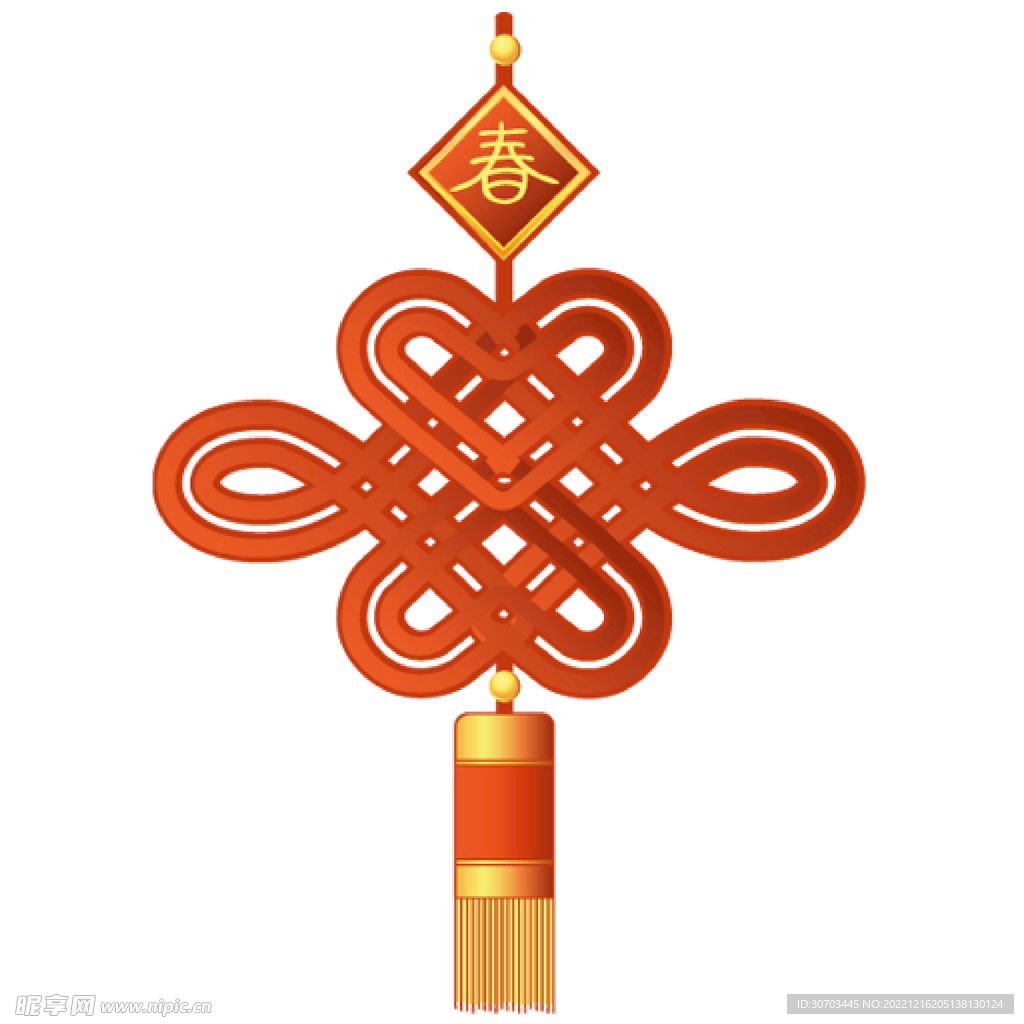 春字中国结