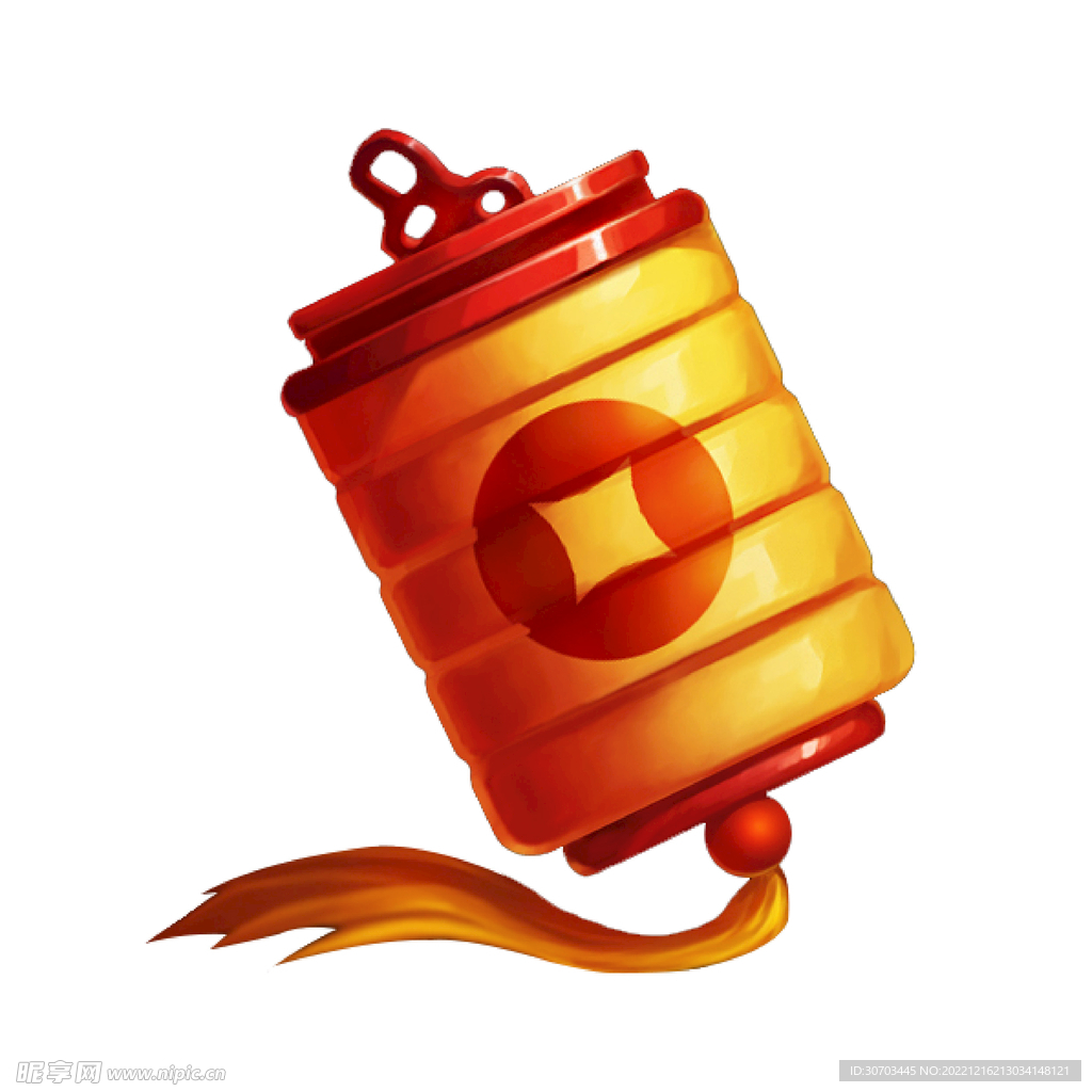 金色灯笼和流苏