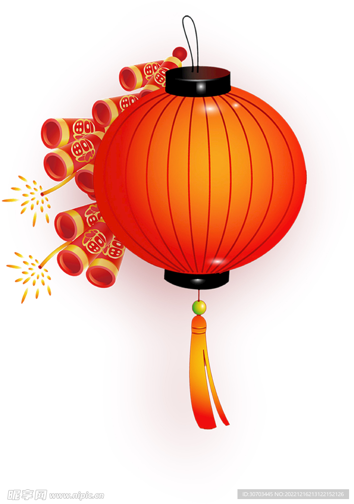 深红色灯笼