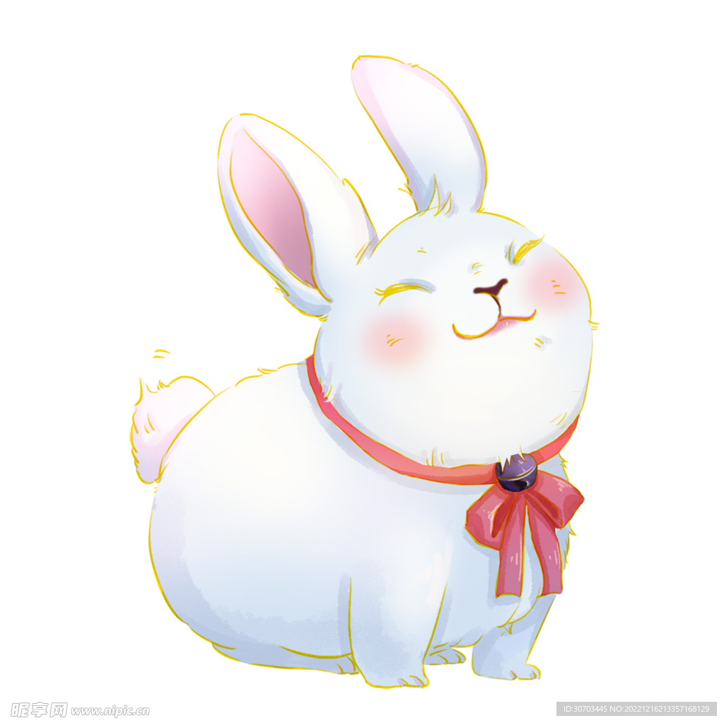 白色的兔子