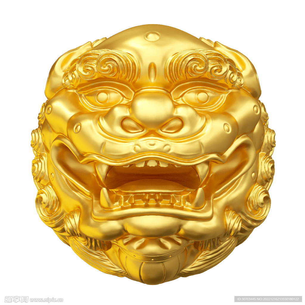金色的老虎头