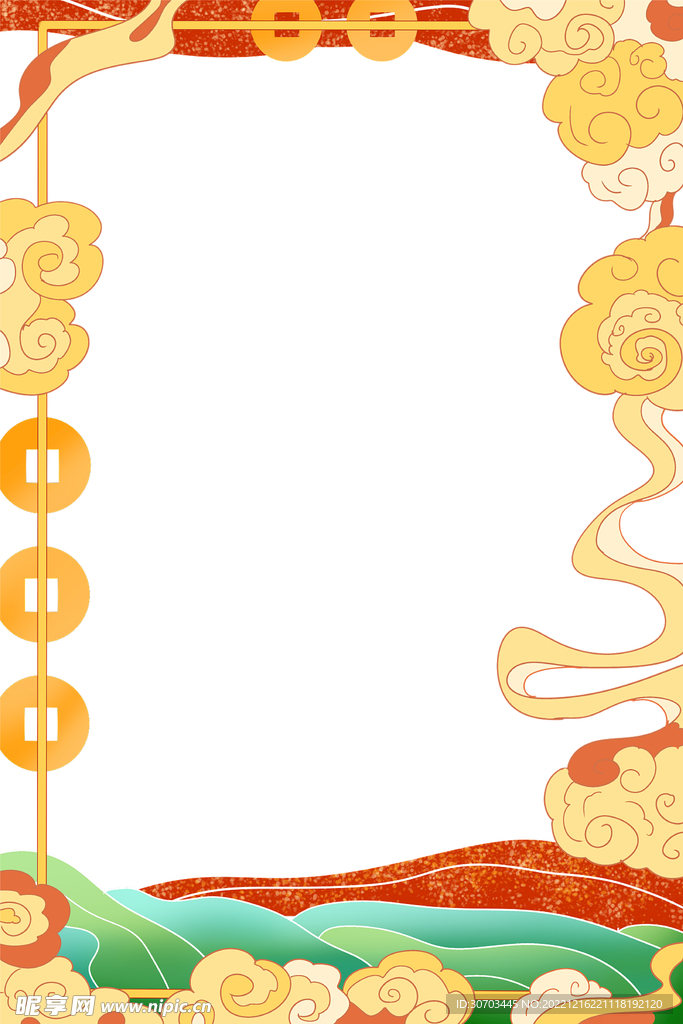 金色钱币