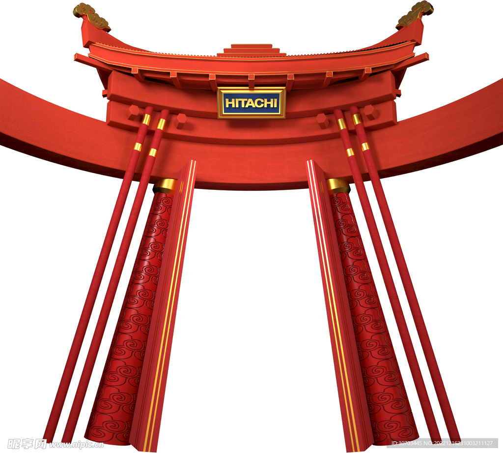 红色屋檐