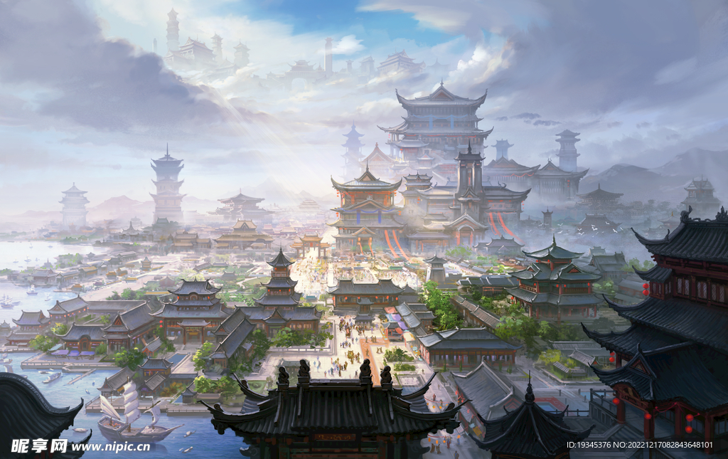 中国风CG场景