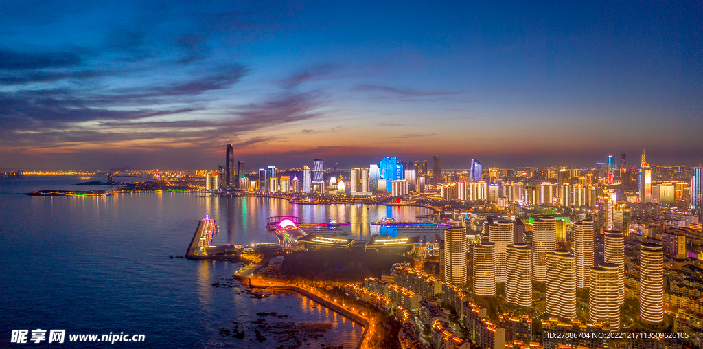 青岛夜景风光