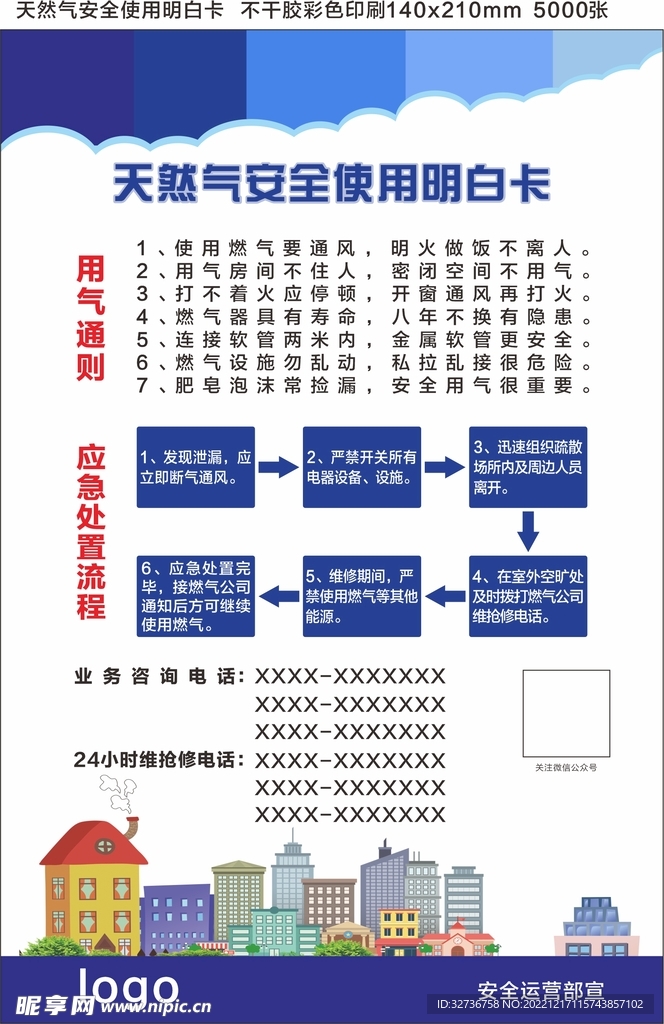 燃气安全 安全风险 明白卡 