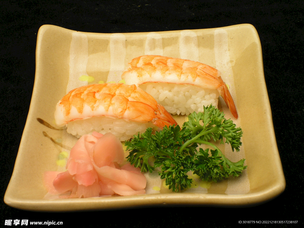 三文鱼甜虾寿司摄影图片-三文鱼甜虾寿司摄影作品-千库网