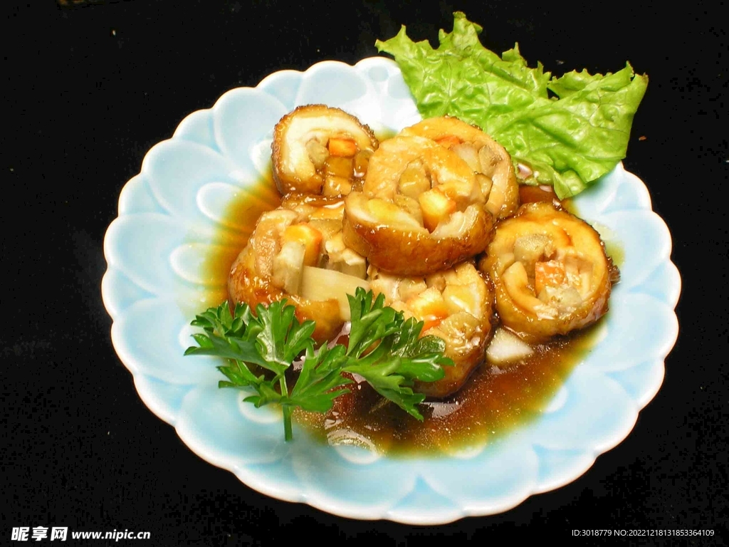 煮鸡肉卷