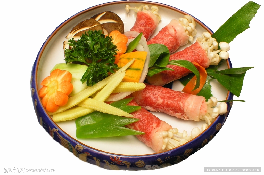 铁板牛肉蔬菜卷