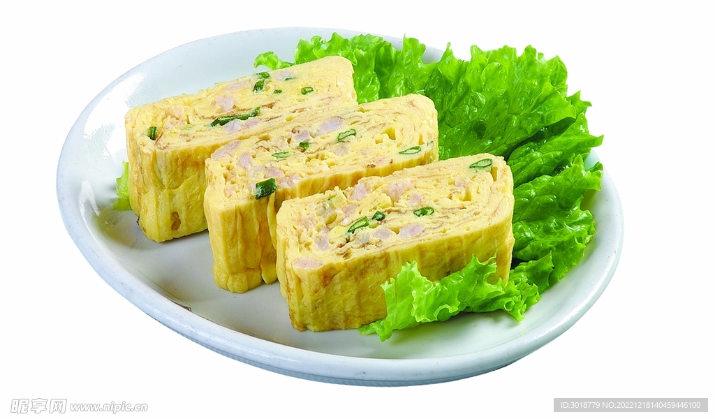 虾肉鸡蛋卷