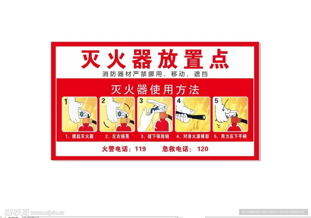 灭火器放置点
