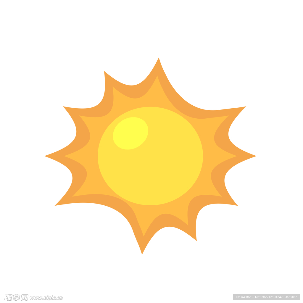 太阳素材插画