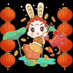 兔年红灯笼