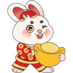 玉兔金元宝