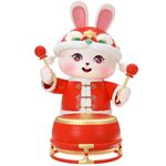 萌兔敲锣鼓
