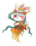 天仙打鼓兔子