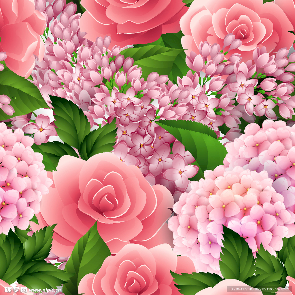 手绘花