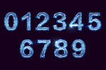 水晶效果数字