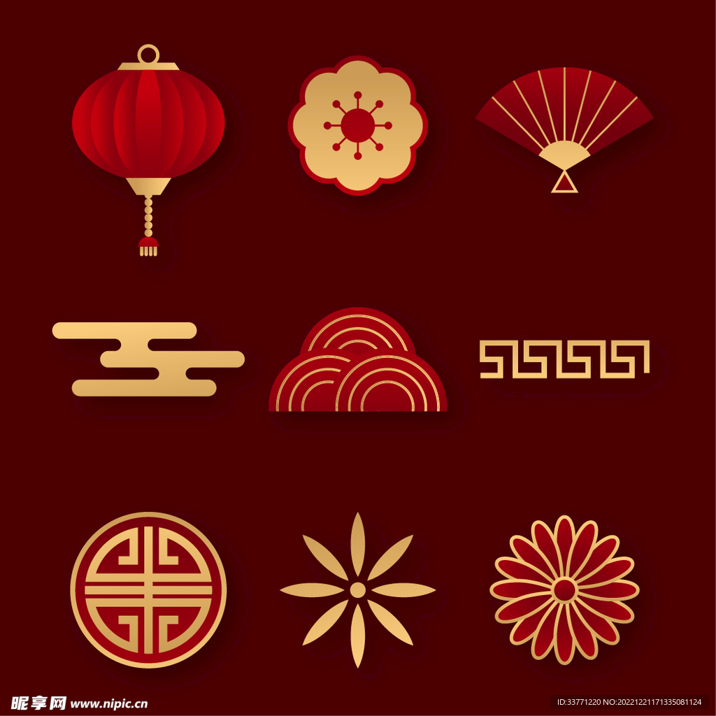 中国传统新年元素