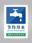 节约用水温馨提示标识牌