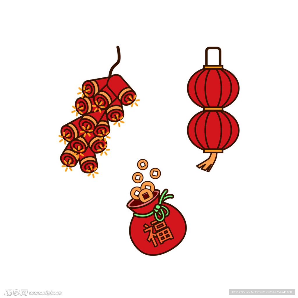新年卡通装饰元素