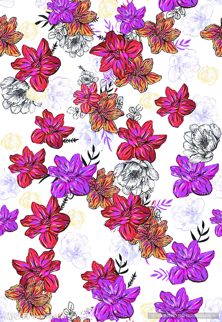 手绘花
