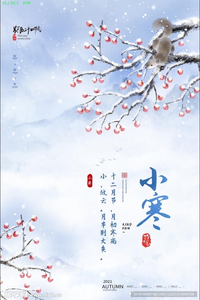 下雪小寒海报